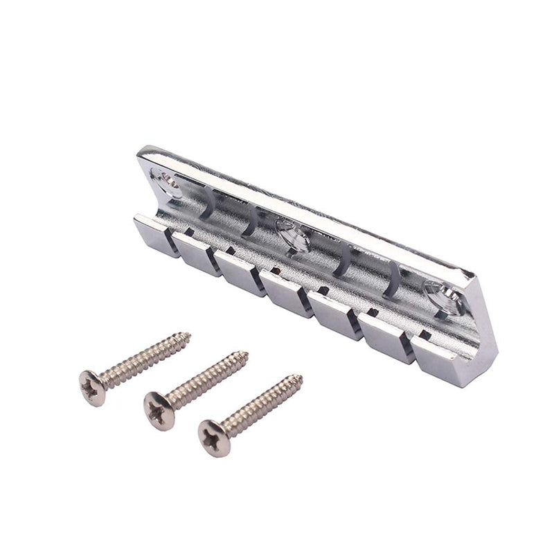 [AUSTRALIA] - Alnicov Electric Guitar 6 Strings Metal Fixed Hardtail Saddle Bridge for Guitar Parts Chrome 