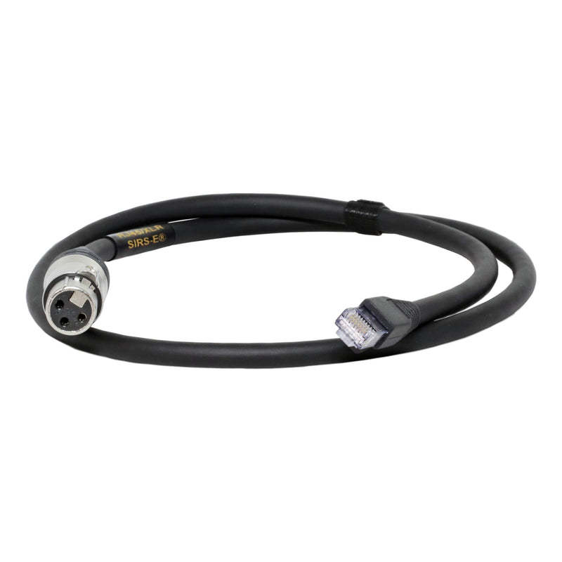 SIRS-E Heavy Duty DMX XLR 3 Pin Female to RJ45 Male 3Ft Cable Adapter for LED Lighting DMX512 Decoders