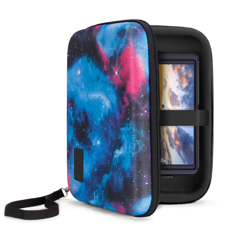 USA Gear 7.5 Inch Hard Shell Camera Monitor Case - Portable Video Monitor Bag Compatible with Feelworld Monitor, Atomos, SmallHD Focus, Shinobi SDI, Lilliput A7s, and More Video Monitors (Galaxy) Galaxy