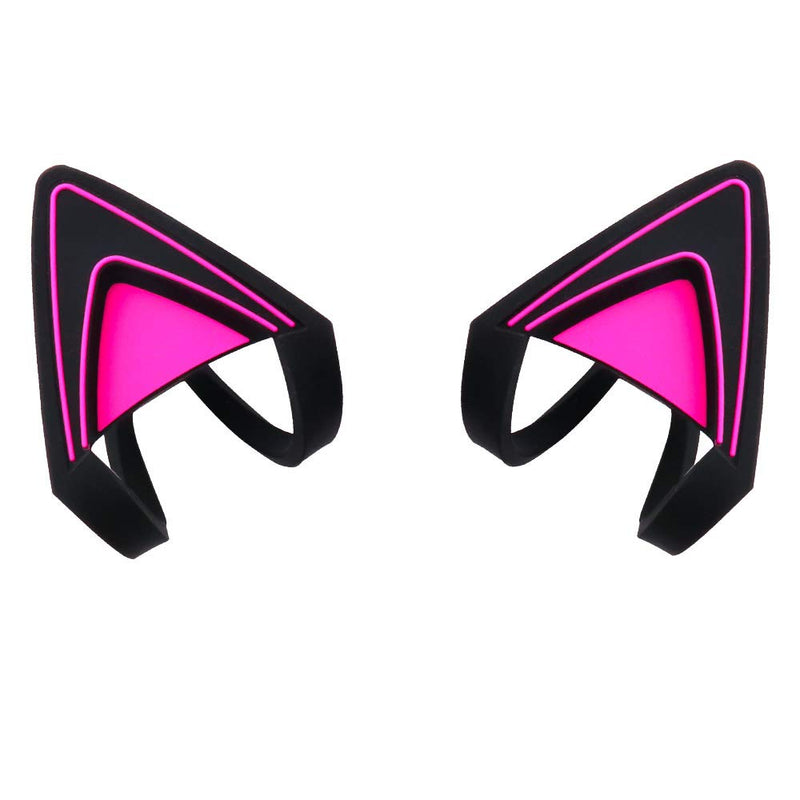 [AUSTRALIA] - HUYUN Silicone Cat Kitty Ears Lovely Attachable Accessory Compatible for Razer Kraken 2019, Kraken TE Headsets (Purple) Purple 