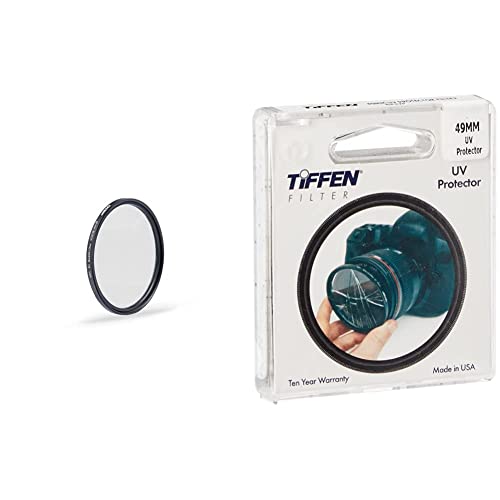 Tiffen 49BPM18 49mm Black Pro-Mist 1/8 Filter & 49UVP 49mm UV Protection Filter Filter + UV Filter