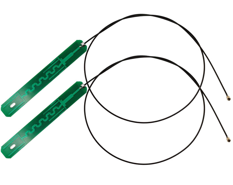Internal Laptop WiFi Antenna 8dBi Dual-Band Mini PCIe U.FL MHF1 Cable 50cm | 2.4GHz 5.8GHz, 8dBi gain, PCB design, UFL Connector. Mini PCIe wifi card antenna only—not for M.2/NGFF