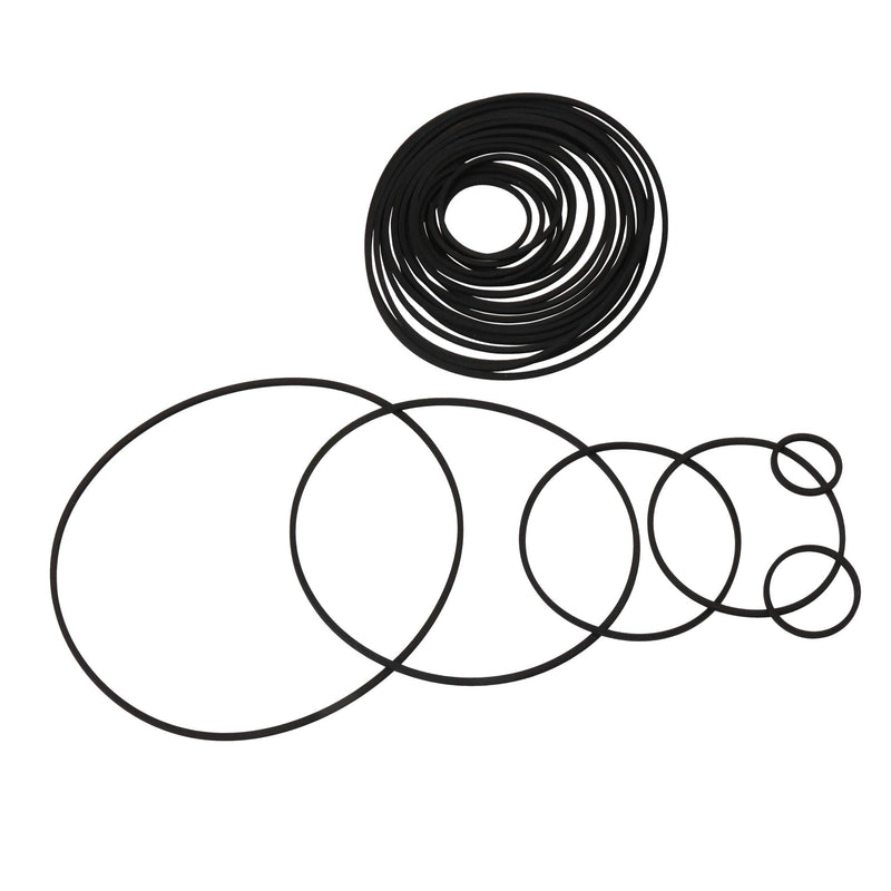 Bstinay 20PCS 25-170mm Mixed Square Cassette Tape Machine Recorder Rubber Belt Recorder Repair Maintenance Mixed Cassette