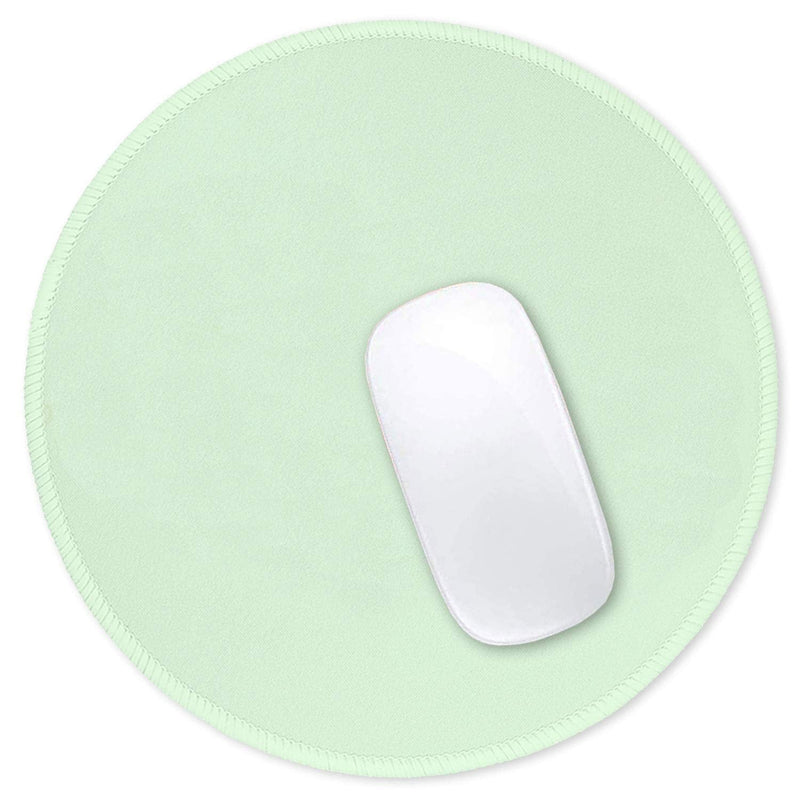 Hsurbtra Mouse Pad, Premium-Textured Small Round Mousepad 8.7 x 8.7 Inch Pink, Stitched Edges Anti-Slip Waterproof Rubber Mouse Mat, Pretty Cute Mouse Pad for Office Home Gaming Laptop Men Women Kids Lake Green