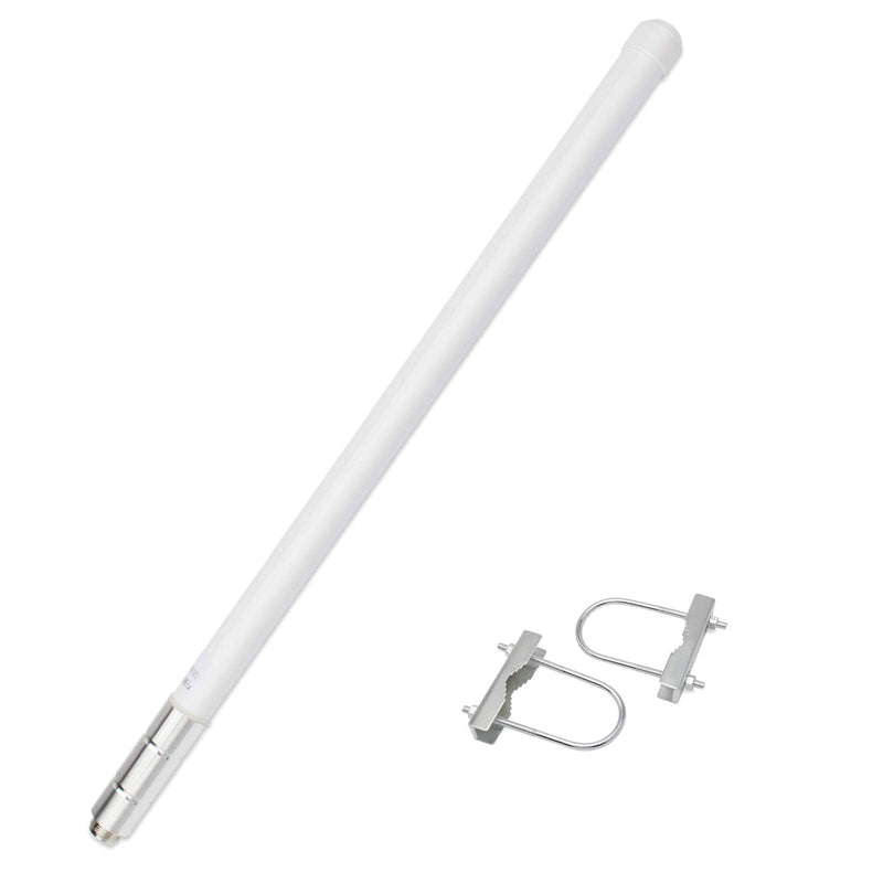 UHF Fiberglass Mobile Radio Antenna,70CM 400-470mhz GMRS Base Antenna 17inch So239 Connector for Ham Radio Device Repeater Mobile Transceiver with Antenna Mount Bracket
