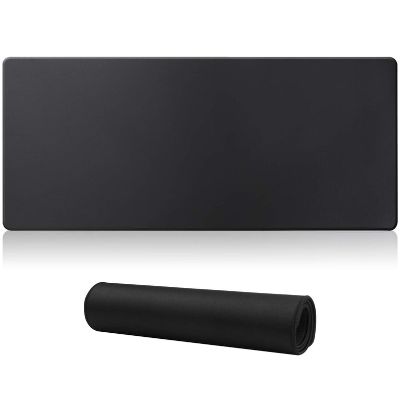 Jahosin Large Gaming Mouse Pad with Stitched Edges,[27.5x11.8In] Extended Mouse Pad with Non-Slip Natural Rubber Base for Gamer/Desktop/Office/Home (70x30 Blackus) 70x30 Blackus