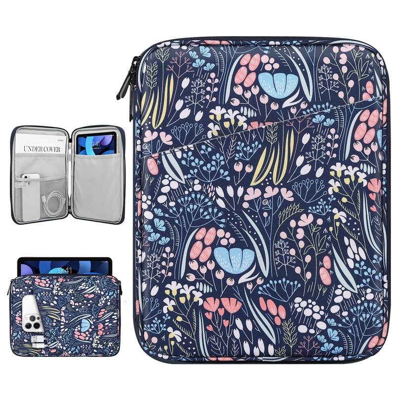 9-11 Inch Tablet Sleeve Case for iPad 10.2 2021-2019, iPad Pro 11 2021-2018, iPad Air 5/4 10.9 2022, iPad 10th Gen 10.9 2022, Galaxy Tab A8 10.5 2022, Tablet Protective Sleeve Bag, Night Blue 9-11 inch