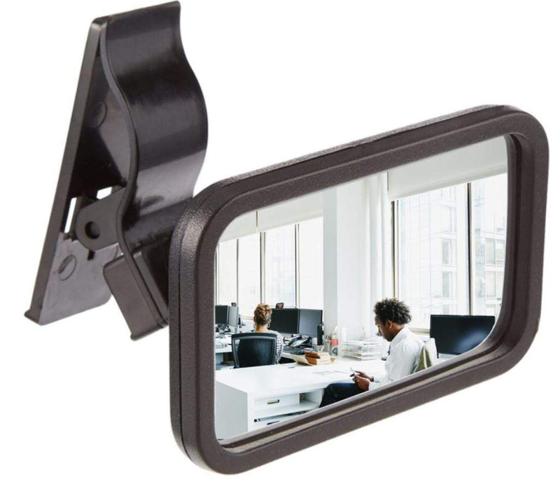 Clip-On Rear View Mirror for PC Monitors or Anywhere by Modtek (2 Pack) 2 pack