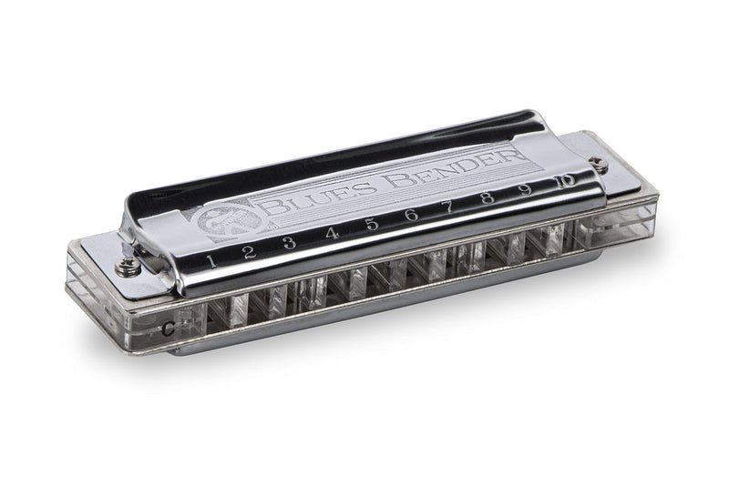 Hohner Accordions Hohner Harmonica Blues Bender Harmonica, Key of E, Stainless steel (M586BX-E)