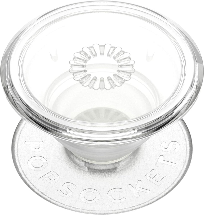 PopSockets Translucent Phone Grip with Expanding Kickstand, PopSockets for Phone, Translucent PopGrip - Clear Adhesive