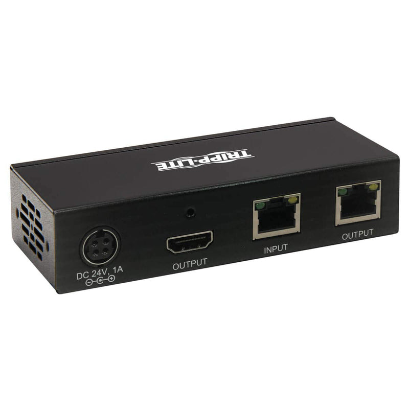 Tripp Lite HDMI Over Cat6 Receiver w Repeater 4K60Hz HDR 4:4:4 PoC IR TAA (B127A-110-BH)