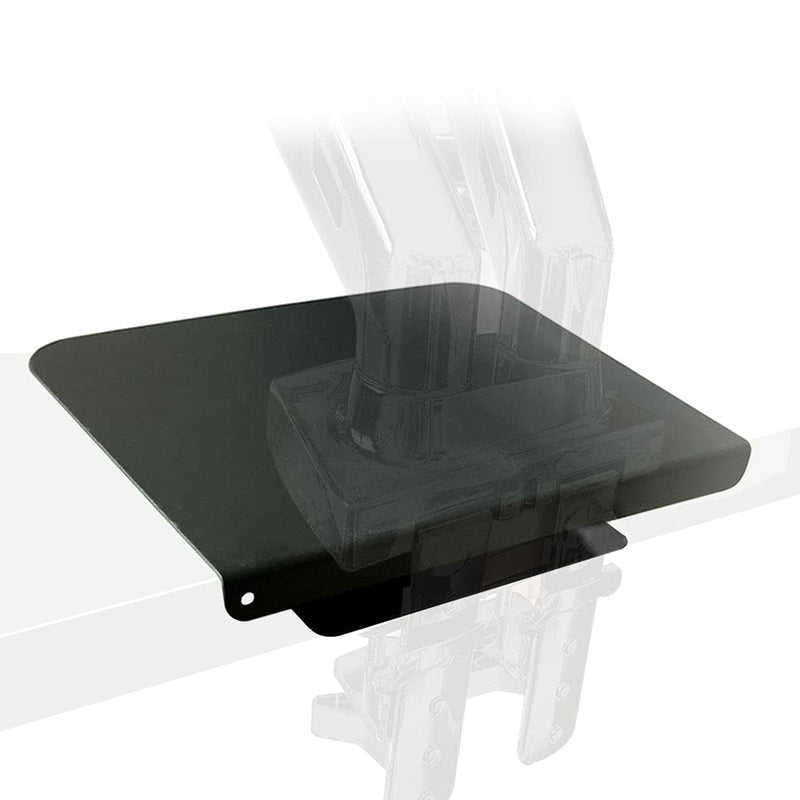 Steel Monitor Mount Reinforcement Plate Fits Most Monitor Desk Mount，for Fragile Tabletop Protection (Black, Square-1) Black