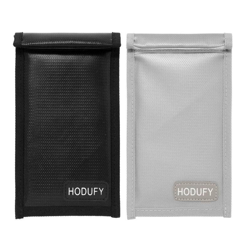Upgraded Faraday Bags for Key Fob (2 Pack), 7.7 x 4.7 Inches Faraday Cage Protector, Fireproof Waterproof Cell Phone Signal Jammer, Car RFID Signal Blocking, Anti-Theft Pouch