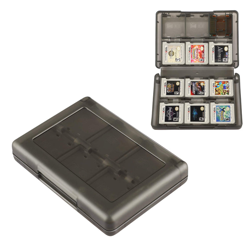 3DS Game Holder Card Case, 28-in-1 Game Holder Card Case Compatible with Nintendo NEW 3DS / NEW 3DS XL / 3DS / 3DS XL / DSi / DSi XL / DS / NEW 2DS /NEW 2DS XL / 2DS/ 2DS XL Catridge Storage Box Black