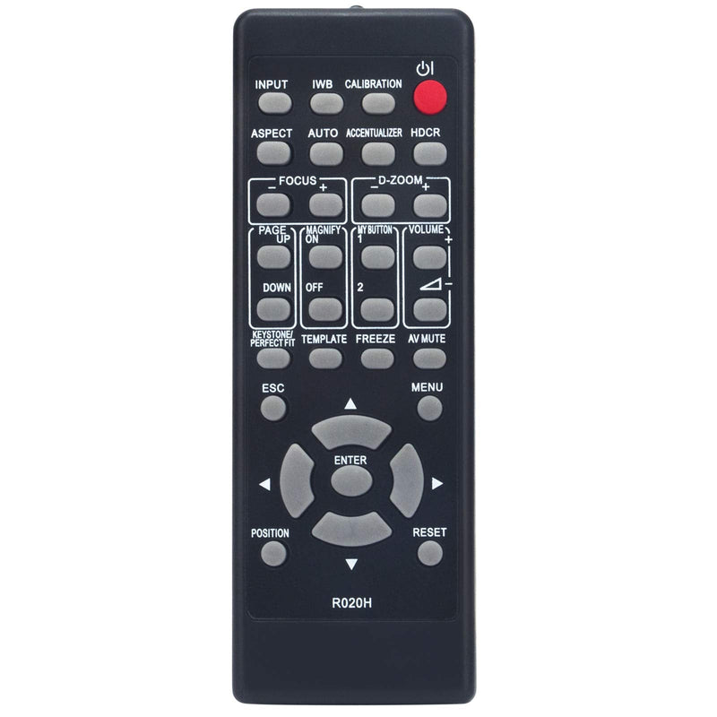 New R020H Replacement Remote fit for Maxell LCD Projector MC-AW3006 MC-AW3506 MC-AX3006 MC-AX3506 MC-CW301 MC-CX301 MC-TW3006 MC-TW3006E MC-TW3506 MC-TW3506E MCAW3006 MCAW3506 MCAX3006 MCAX3506