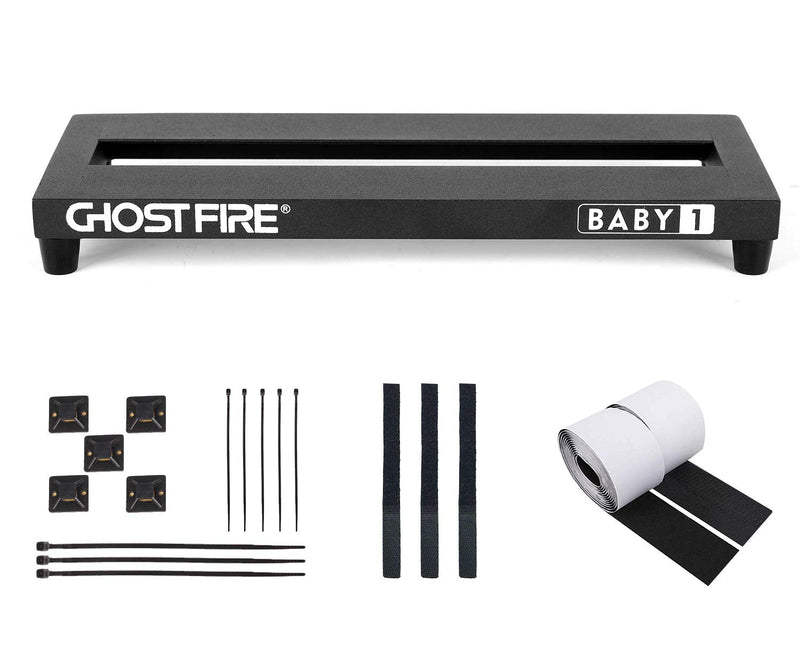 Ghost Fire Guitar Pedal Board Aluminum Alloy Effect Pedalboard,V Series (V-BABY1-PB(13.7''x5.5'')) 13.7''x5.5''