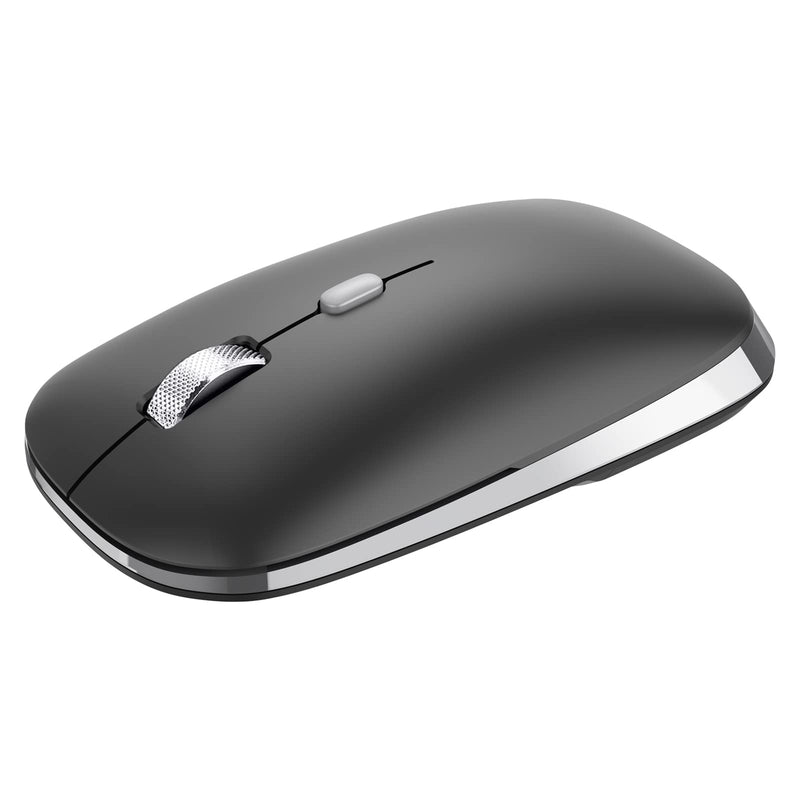 Bluetooth Mouse, PINKCAT Silent Mouse Wireless, Bluetooth 5.0/4.0 Portable Slim Wireless Mouse, Optical Cordless Mouse for Laptop, ipad, MacBook Pro / Air, Mac, PC, Tablet, Chromebook, Surface Pro black