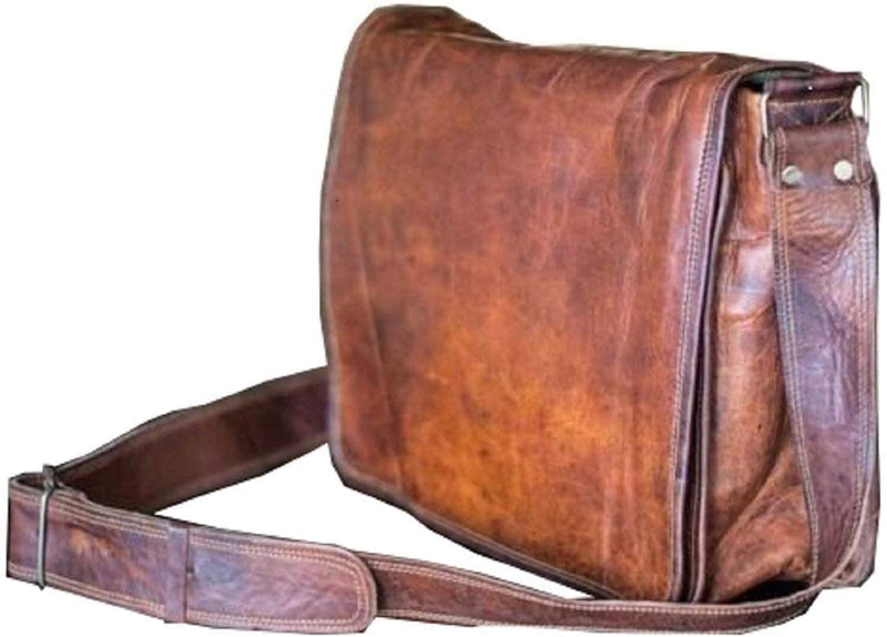 11 inch Small Crossbody Shoulder Genuine Leather iPad/Tablet Vintage Messenger Bag For 10.5 inch iPad Pro for Women & Men Simple