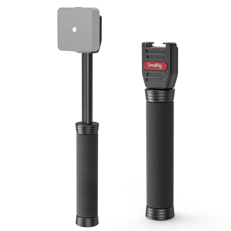 [AUSTRALIA] - SMALLRIG Interview Mic Handle, Stretchable Mic Handle for RODE Go, for DJI, for Hollyland Lark 150, for Synco G1/A2 and Other Lavalier Microphones with Cold Shoe 3182 