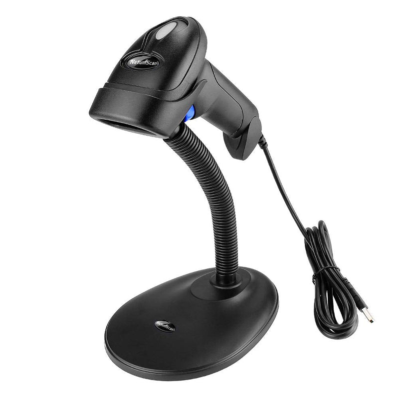 NetumScan Handheld USB 1D Barcode Scanner with Stand, Wired CCD Bar Code Reader for POS System Sensing, Store, Supermarket, Warehouse（Flow Dealz is Faker） L3S-USB