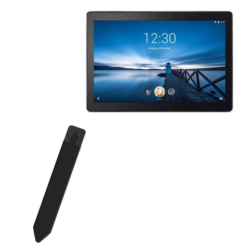 BoxWave Stylus Pouch Compatible with Lenovo Tab M10 (Stylus Pouch by BoxWave) - Stylus PortaPouch, Stylus Holder Carrier Portable Self-Adhesive for Lenovo Tab M10 - Jet Black