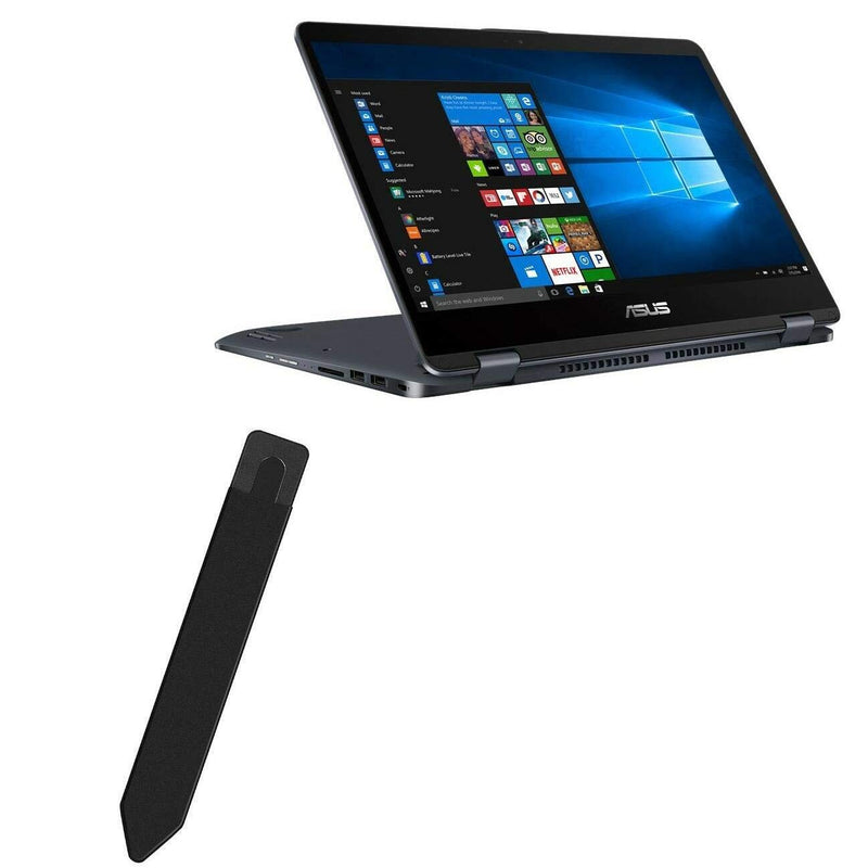 BoxWave Stylus Pouch Compatible with ASUS VivoBook Flip 14 (Stylus Pouch by BoxWave) - Stylus PortaPouch, Stylus Holder Carrier Portable Self-Adhesive for ASUS VivoBook Flip 14 - Jet Black
