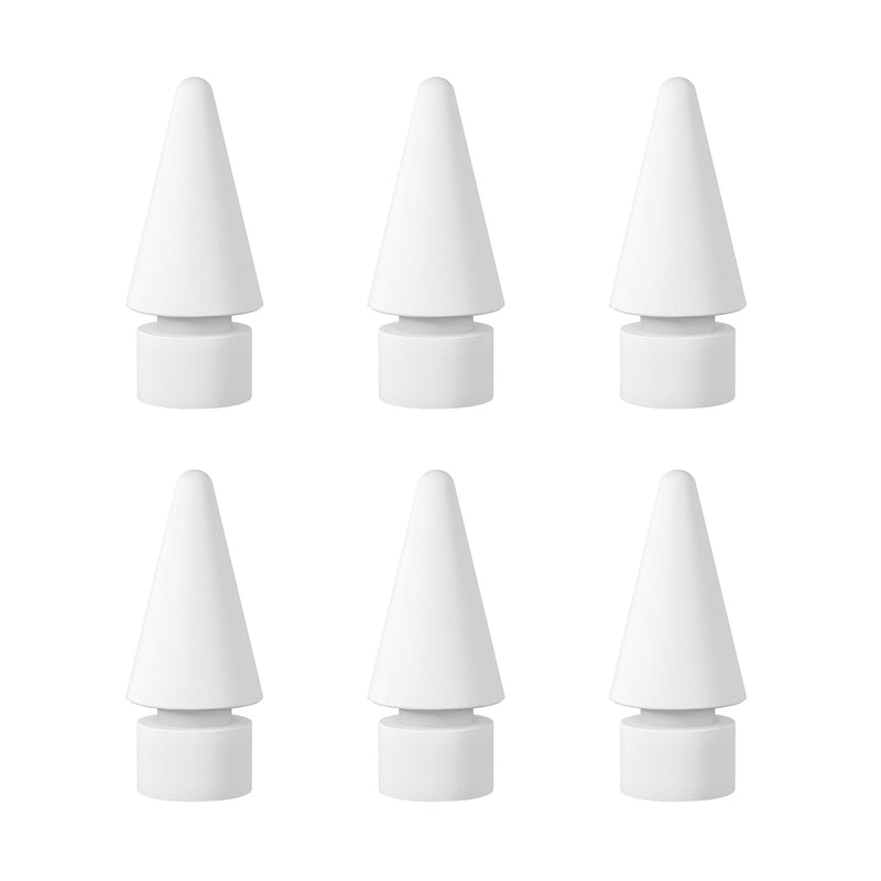 Pencil Tips Replacement for Apple Pencil 1st Gen & 2nd Generation (6 Pack) , Pen Nibs Compatible with iPad Pencil.