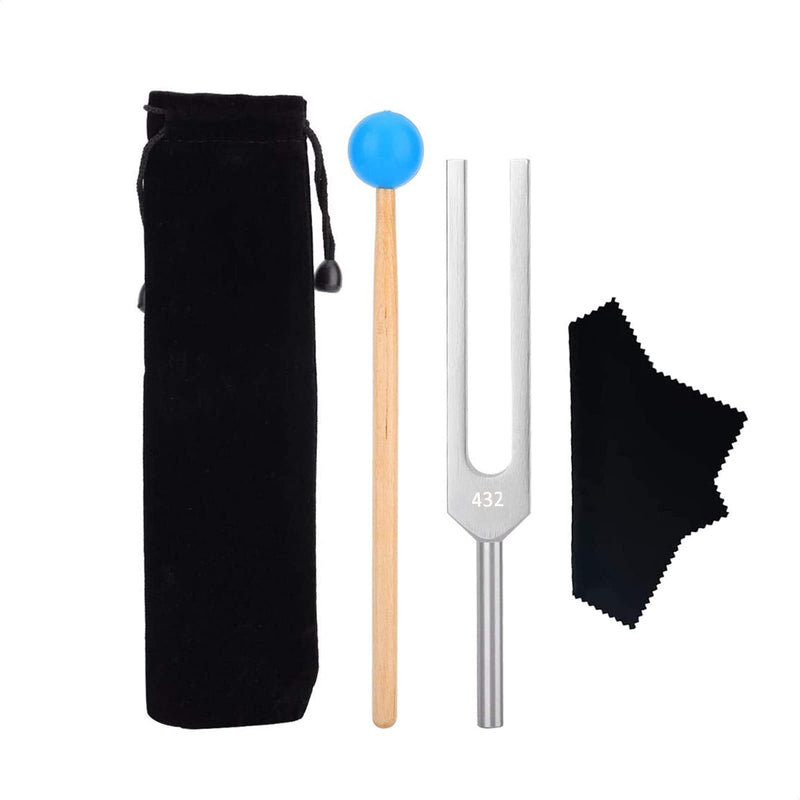 432 Hz Tuning Fork for Healing Set Music Therapy Instruments - Tuning Fork Medical Musical Forks for Healing Chakra Set Stress Relief - Fork Medical Sound Therapy Instruments Meditation Accessories