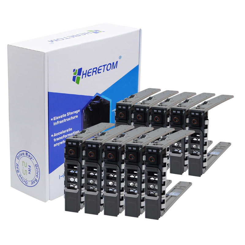 10-Pack 2.5" Hard Drive Tray Caddy for Dell PowerEdge R630 R730 R830 R930 | Compatible for Dell PowerEdge Server - T440 T640 R330 R430 T430 T630 R730 R730XD R830 R930 for G176J and 0G176J 10 PACK