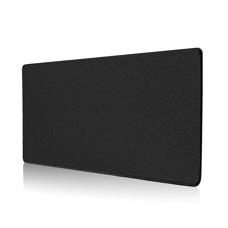 ALOANES Large Gaming Mouse Pad with Non-Slip Rubber Base,Stitched Edge,Desk mat for Laptop,Computer & PC, Wristing Pad for Gamer,Office & Home,Classic Black XL 11.81''x31.50''x0.12''
