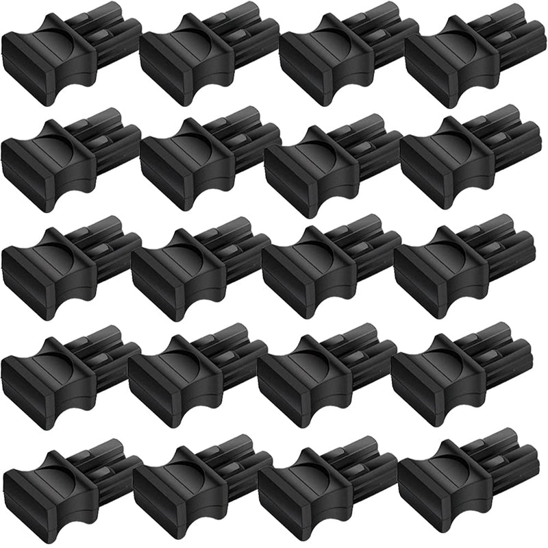 [AUSTRALIA] - QSFP+ QSFP28 Dust Cover, Fiber Optic Port Plug Cover Caps, Suitable for Duplex LC QSFP+ QSFP28 Optical Module,Black Silicone,20pcs For 20pcs For QSFP+/QSFP28 