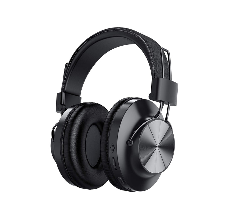 Bluetooth 5.0 Over- Ear Wireless Headphones 30 Hours Battery, FM Radio, MP3 Player, Micro SD/TF with 40mm Deep Bass Drivers, Premium Microphone Built-in Headset, Foldable, Comfortable, Mowing