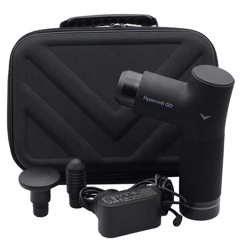 Carrying Case Compatible for Hypervolt Go Travel Storage Organizer Hard Shell Bag fit for Hyperice Hypervolt GO Massage Gun Device Black 02