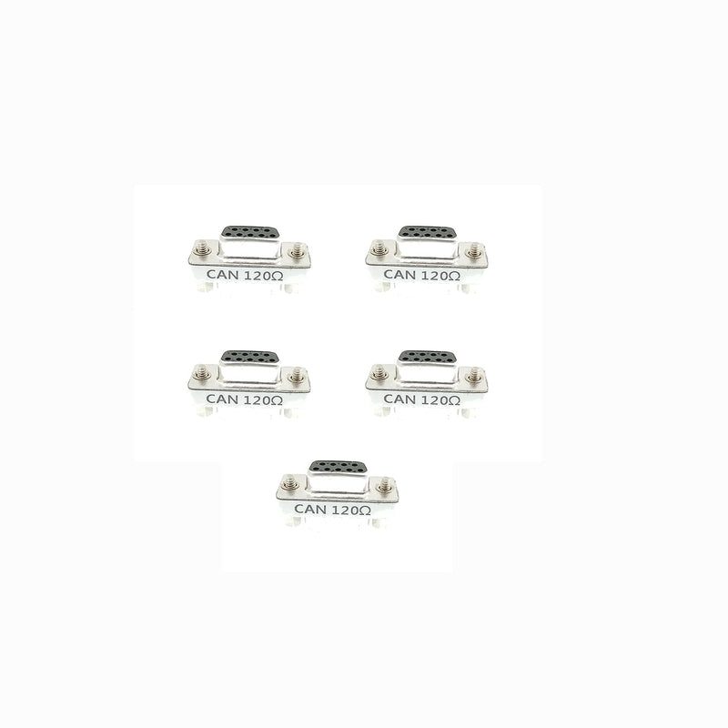 BUELEC CAN DB9 120ohm,CAN Bus Terminal Resistance,DB9 Female to Male Connector with Accuracy of one Thousandth 120 Ohm Resistance,high-Precision up to one Thousandth (CANDB9120ohm5PCS)