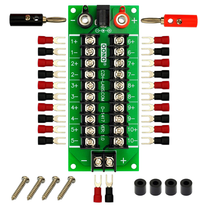 [AUSTRALIA] - 20Amp 2x10 Position Barrier Terminal Block Distribution Module for AC DC 