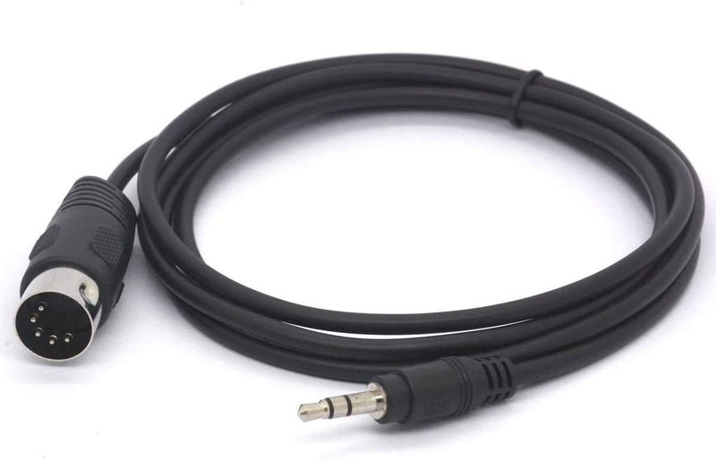 MIDI Cable, 3.5mm 1/8 inch TRS Stereo Male Jack to 5 Pin Din Plug Converter Cord Audio Cable (1.5meter)