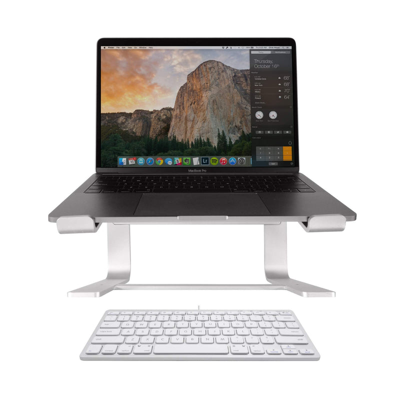 Macally Mini Keyboard and an Ergonomic Laptop Stand, Excellent MacBook Accessories