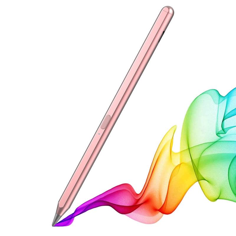 Stylus Pencil for Apple iPad 9th Generation, iPad Pro 2021 12.9/11 inch, iPad Pro 4th &3rd Generation, iPad 8th iPad Air 1/2 &Mini 6/5 Compatible Apple iPads 2018-2021 [Tilt Creative] (Rosegold)