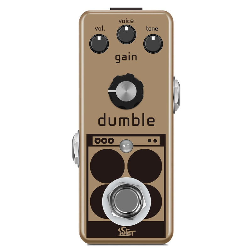 ISET Dumble Overdrive Pedal Analog Mini Single Guitar Effect For Electric Guitar Bass True Bypass