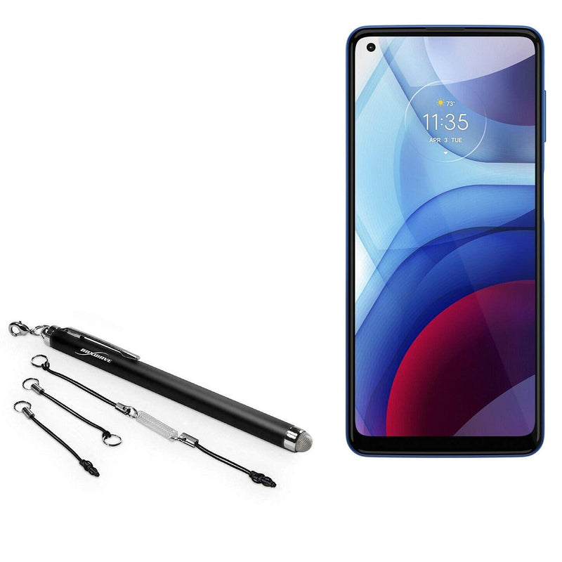 Stylus Pen for Motorola Moto G Power (2021) (Stylus Pen by BoxWave) - EverTouch Capacitive Stylus, Fiber Tip Capacitive Stylus Pen for Motorola Moto G Power (2021) - Jet Black