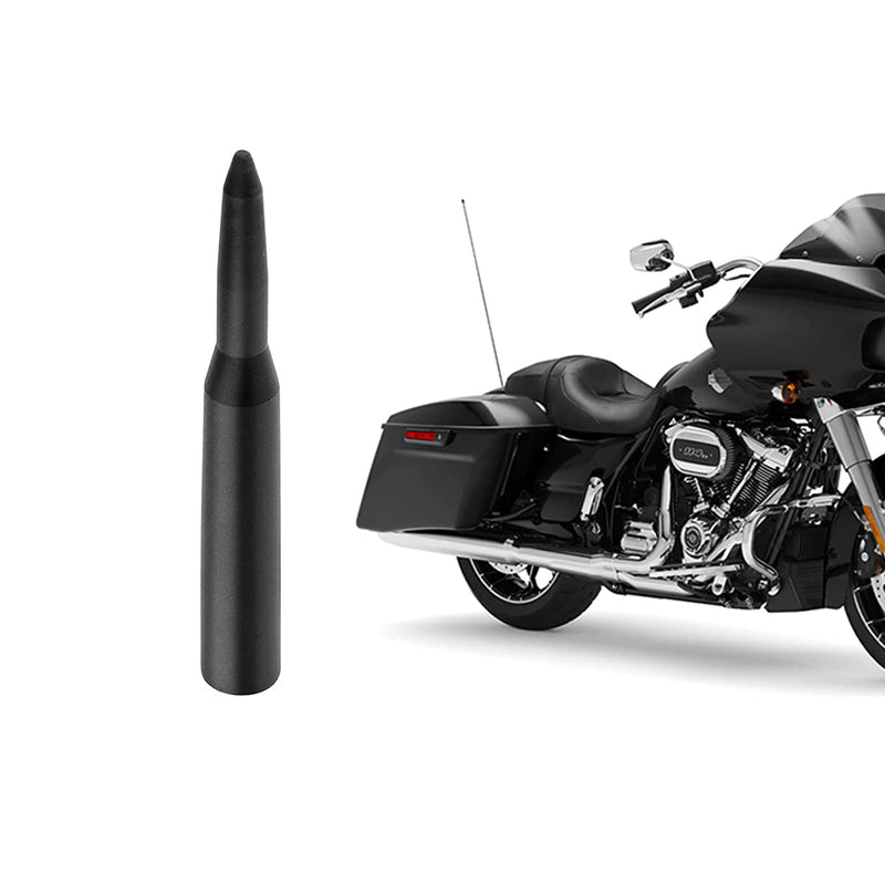 [AUSTRALIA] - PYGHAP Stylish Short Antenna Compatible with Motorcycles Select Models, 4" Short Aluminum Antenna Rod 