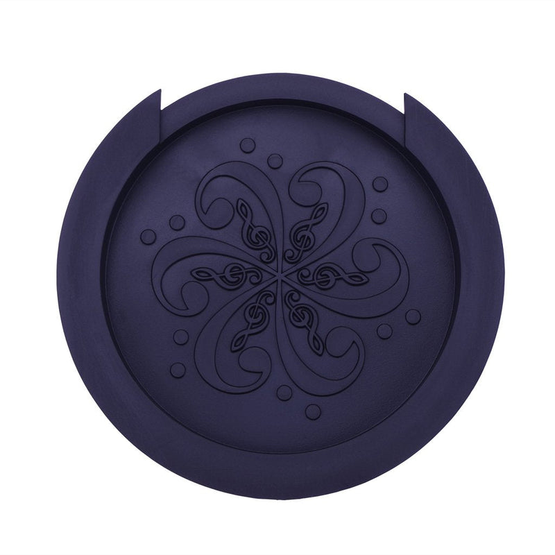 Guitar Soundhole Cover, 4 inch Sound hole Rubber Cover for Acoustic Guitar (Black) Black