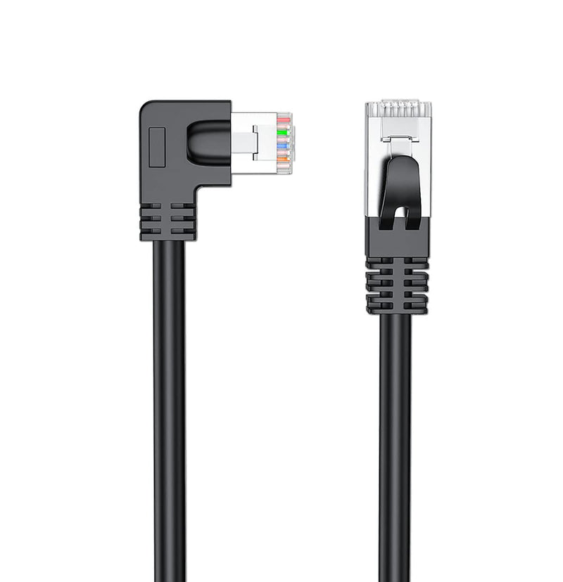 [AUSTRALIA] - JUXINICE CAT6 Shielded Ethernet Patch Cable 90 Degree Right Angle rightward,FTP RJ45 Gigabit Network Cord,Cat 6 High Speed Computer ethernet Cable -10Feet 10Feet Right ward 