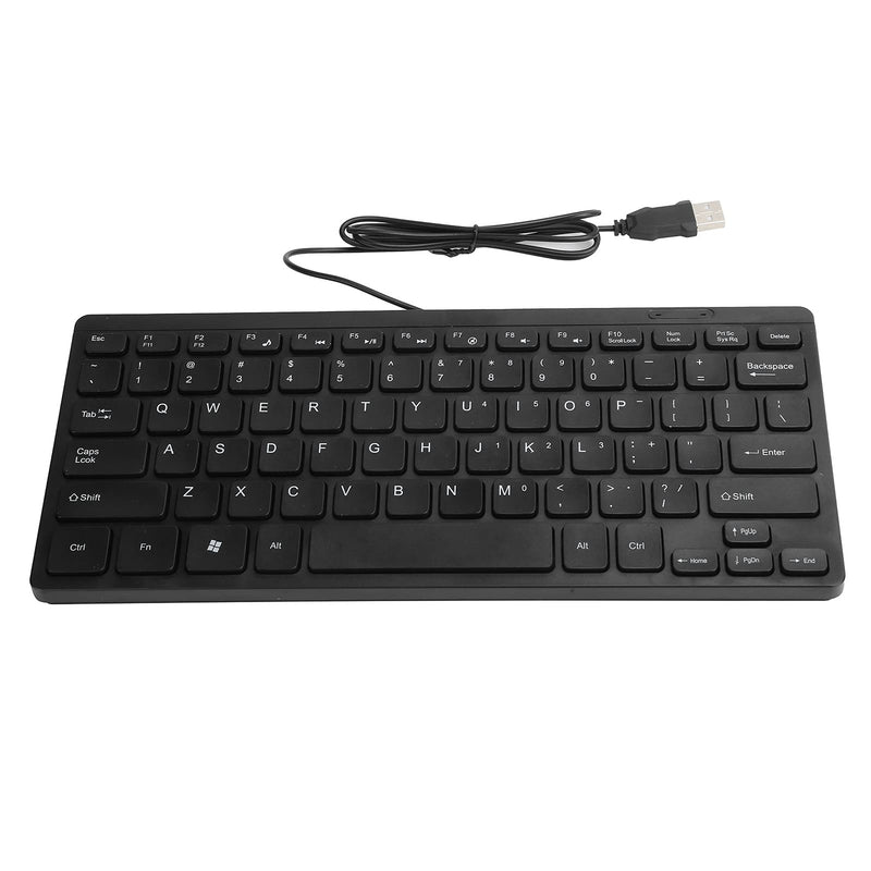 K1000 Wired USB Mini Keyboard, Waterproof Portable Keyboard Wired, Save Space, Plug and Play Compact Small Keyboard for Win PC