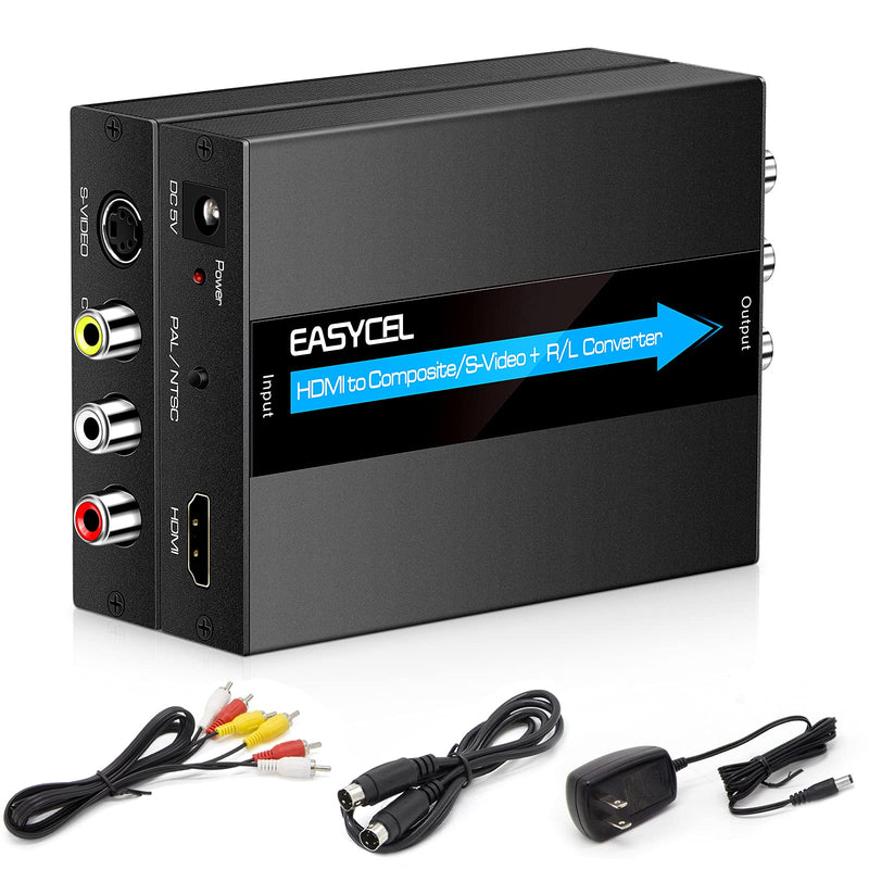 [AUSTRALIA] - HDMI to S-Video RCA Converter, 1080P Input, Easy Installation, No Software Required 