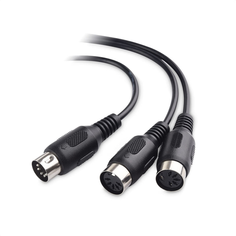 [AUSTRALIA] - Cable Matters 5-PIN DIN MIDI Splitter Cable (Dual MIDI Cable) - 0.5 Meters / 1.6 Feet 