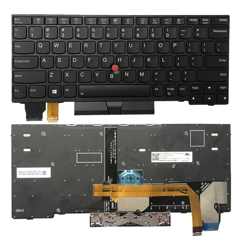 Replacement for Lenovo Thinkpad X13 X13YOGA 20T2 20T3 | 20UF 20UG 5N20V43181 US with Backlight Keyboard 5N20V43037