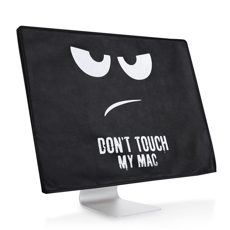 kwmobile Cover Compatible with Apple iMac 24" - 4-in-1 Case - Don't Touch My Mac White/Black Don't Touch My Mac 02-01