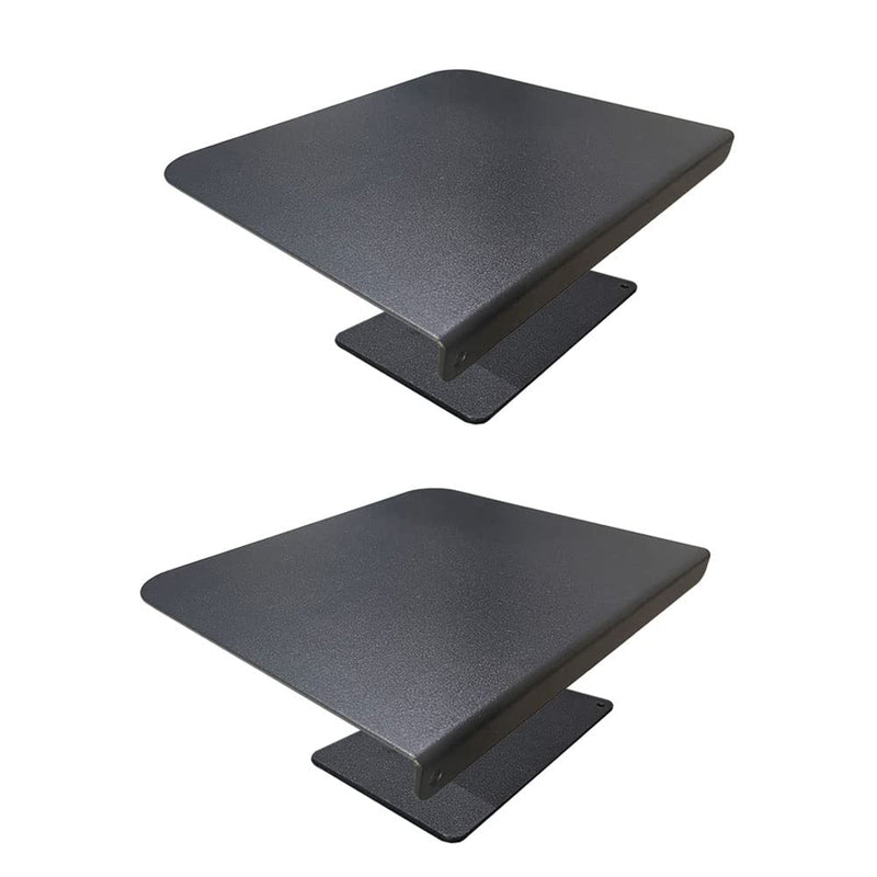 Steel Monitor Mount Reinforcement Plate Fits Most Monitor Desk Mount | For Fragile Tabletop Protection(Black, 2 pack) Black Square-2
