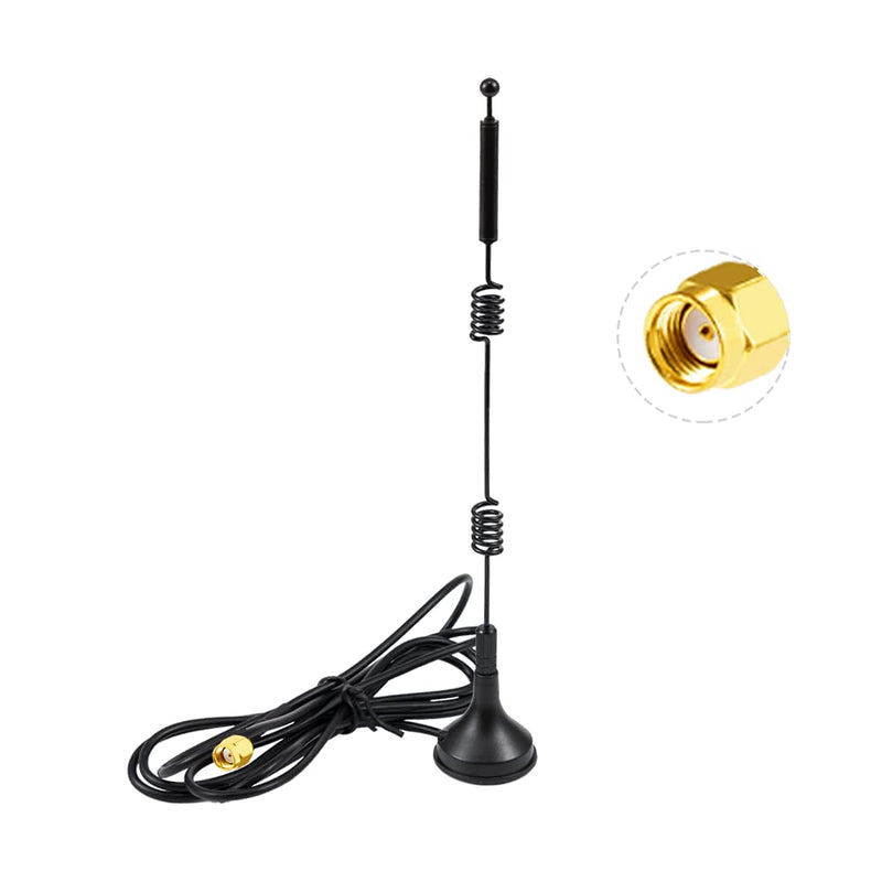 WiFi Antenna 2.4G /5G/5.8G Dual Frequency 8dBi MIMO Omnidirectional Signal Booster Magnetic Base RP-SMA Adapter 1.5M 4.9ft for PCIE Network WiFi Card Router External Antenna Wireless WLAN 2.4G /5G/5.8G 8dBi